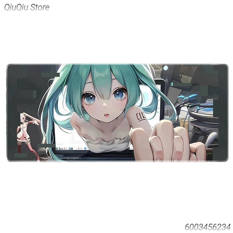 Pc Gaming Hatsune Miku - Hatsune Miku Anime Gaming-Mauspad Schreibtischunterlage Rutschfeste