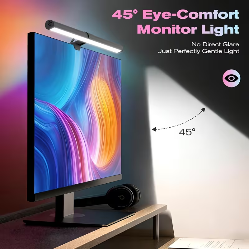 Pc Gaming Rgb - USB-betriebene LED-Monitorleuchte, RGB-Farbwechsel Hängelampe für Bildschirm,