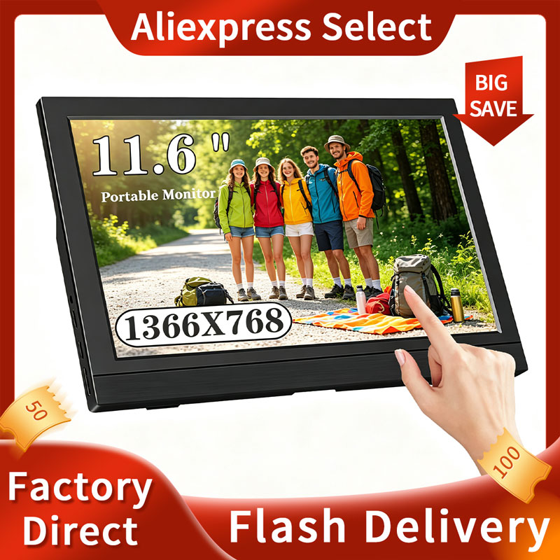 Pc Gaming On Mobile - 11,6-Zoll tragbarer Monitor unterstützt Gaming-Bildschirme für
