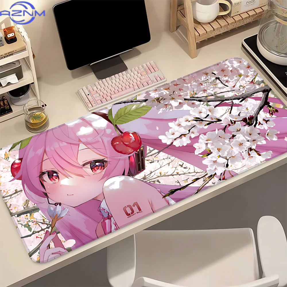 Pc Gaming Hatsune Miku - H-Hatsune M-Miku Pink Sakura Kawaii Großes