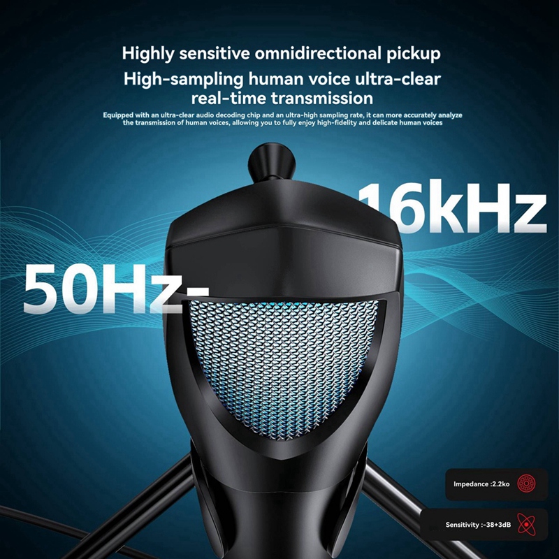 Gaming Microphone - Gaming Mikrofon Professionelle Desktop USB Kondensator