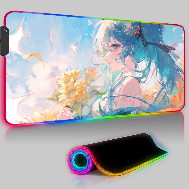 Kawaii Rosa HD Mauspad RGB PC  – Pc Gaming Hatsune Miku Bewertung und Preis