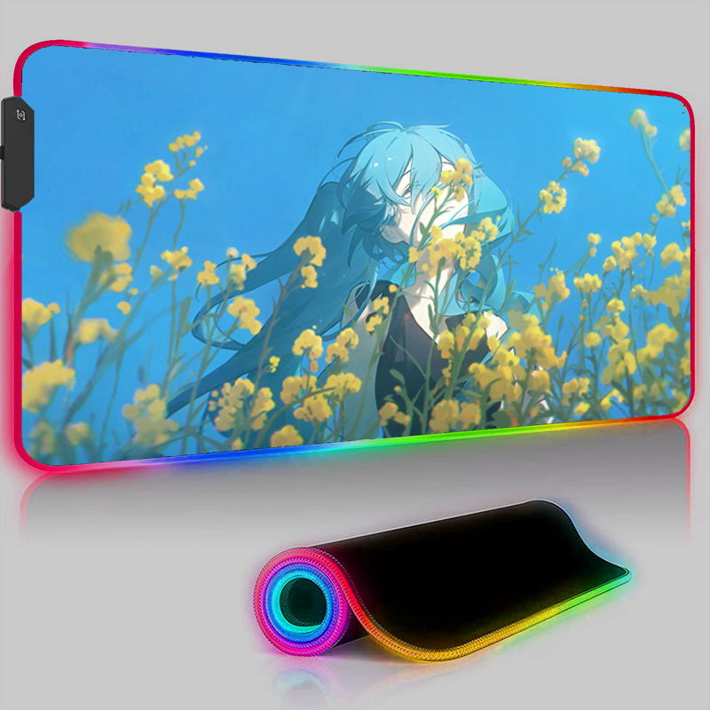 Kawaii Rosa HD Mauspad RGB PC  – Pc Gaming Hatsune Miku Bewertung und Preis