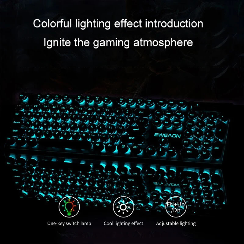 Retro Punk Mechanisches Tastat – Pc Gaming Rgb Bewertung und Preis