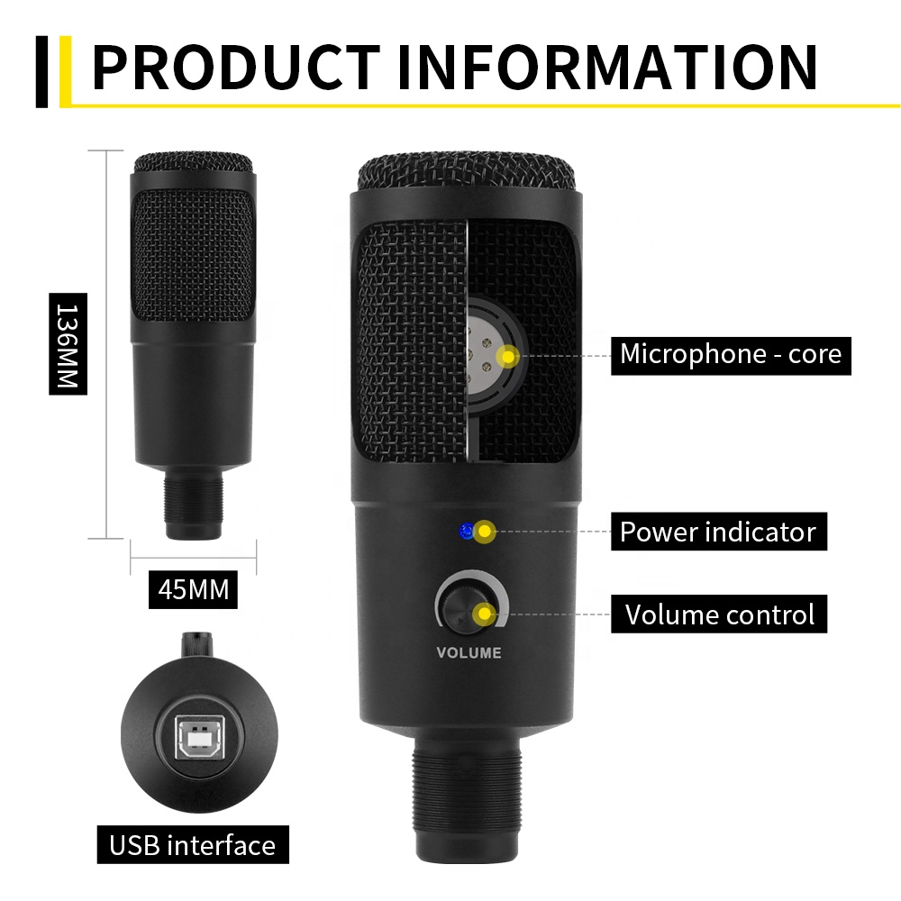 XTUGA K30 Professionelle Wired – Gaming Microphone Bewertung und Preis