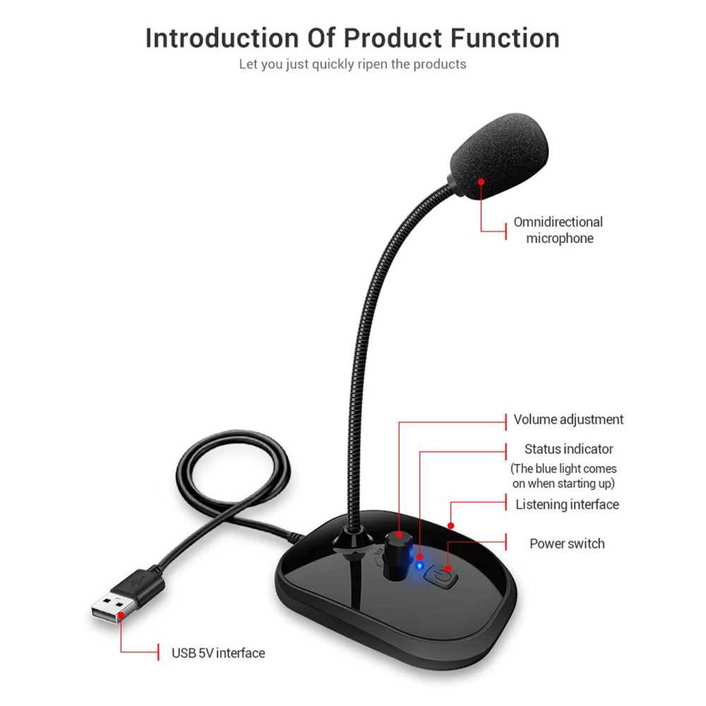 USB-Mikrofon, Computer-PC-Mikr – Gaming Microphone Bewertung und Preis