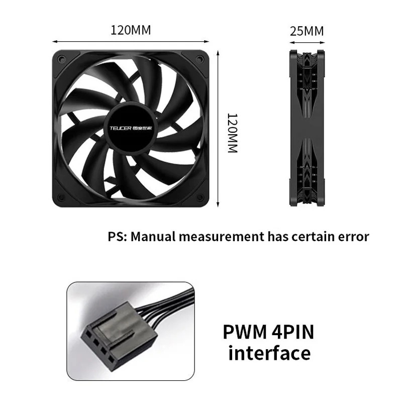 Teucer 12 cm Gehäuselüfter, PW – Pc Water Cooling Bewertung und Preis