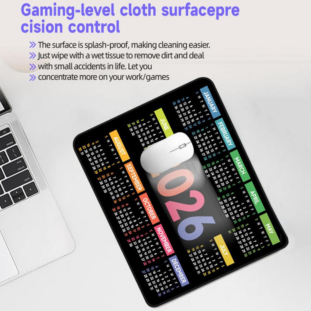 2026-Kalender-Mauspad, wasserd – Gaming Desk Mat Bewertung und Preis