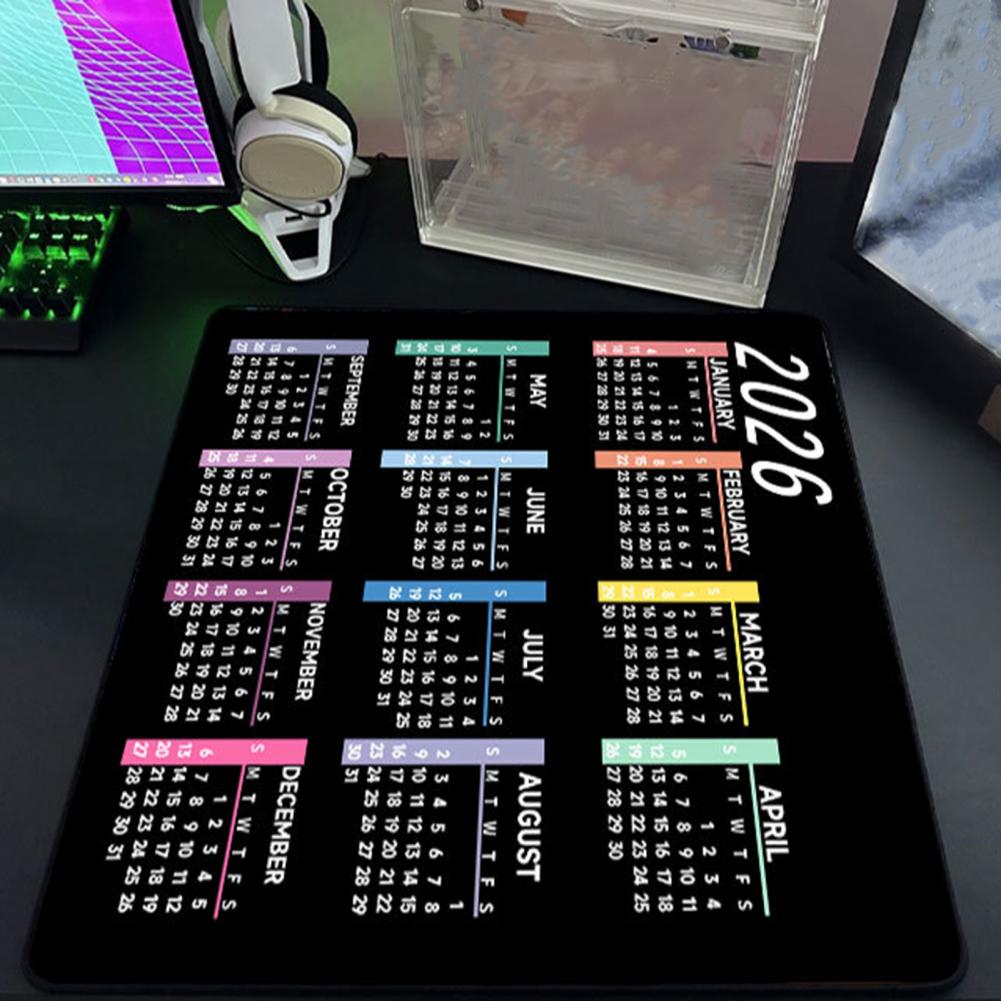 2026-Kalender-Mauspad, wasserd – Gaming Desk Mat Bewertung und Preis