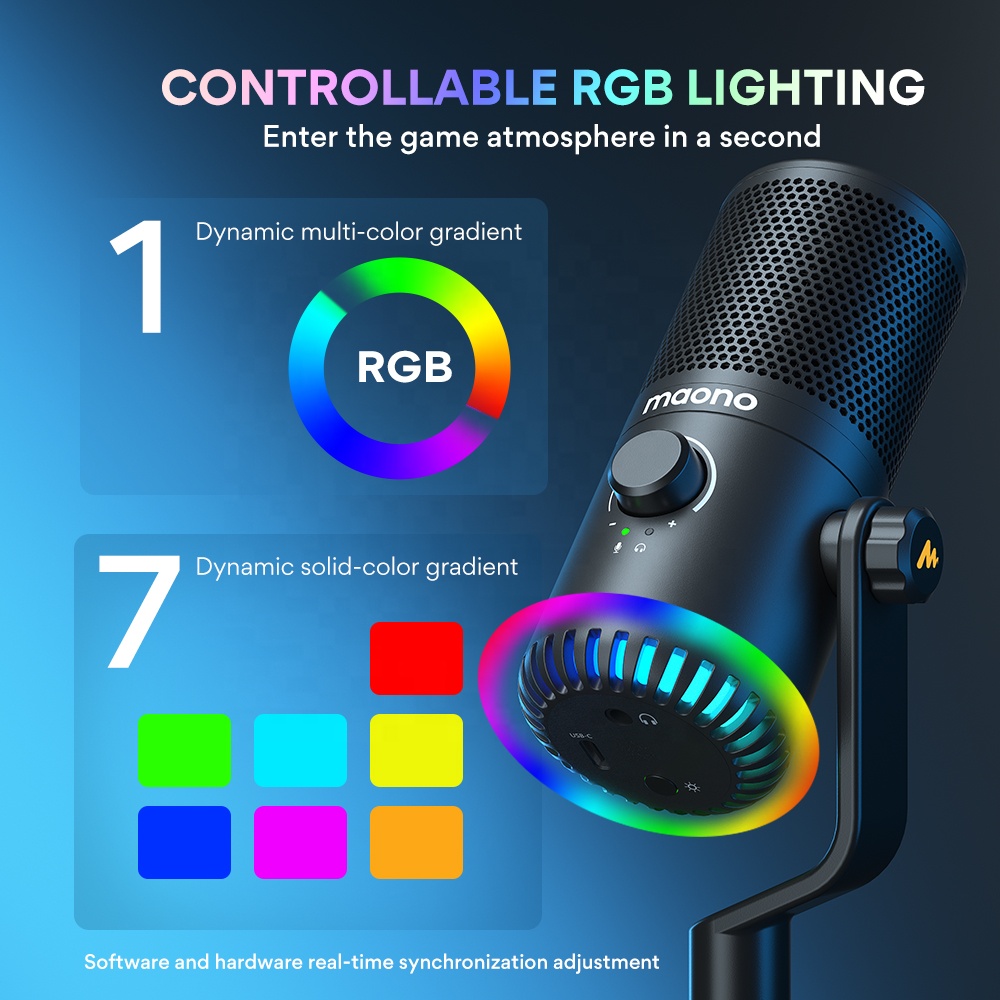 Maono DM30 Programmierbares RG – Gaming Microphone Bewertung und Preis